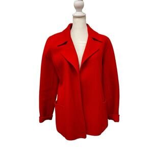 Anne Klein Wool Jacket in Red - Size XS